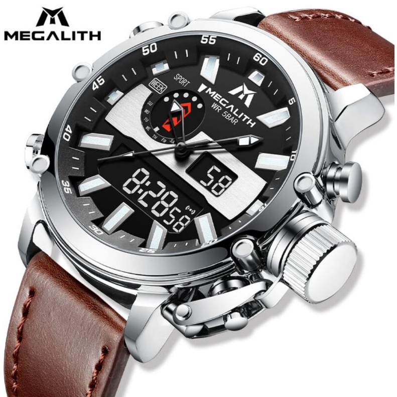 MEGALITH Jam Tangan Pria Analog Digital