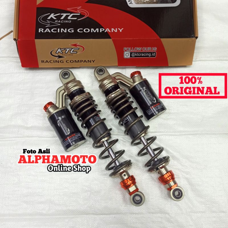 shock original ktc extreme shockbreaker belakang 320 340 rxking tiger cb w175 jupiter z vega f1zr-GREY TITANIUM