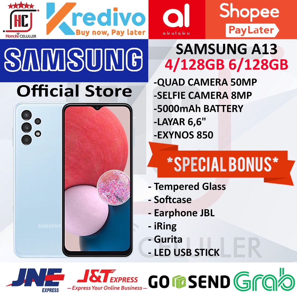 SAMSUNG A13 6/128 4/128 GB GARANSI RESMI SAMSUNG INDONESIA SEIN
