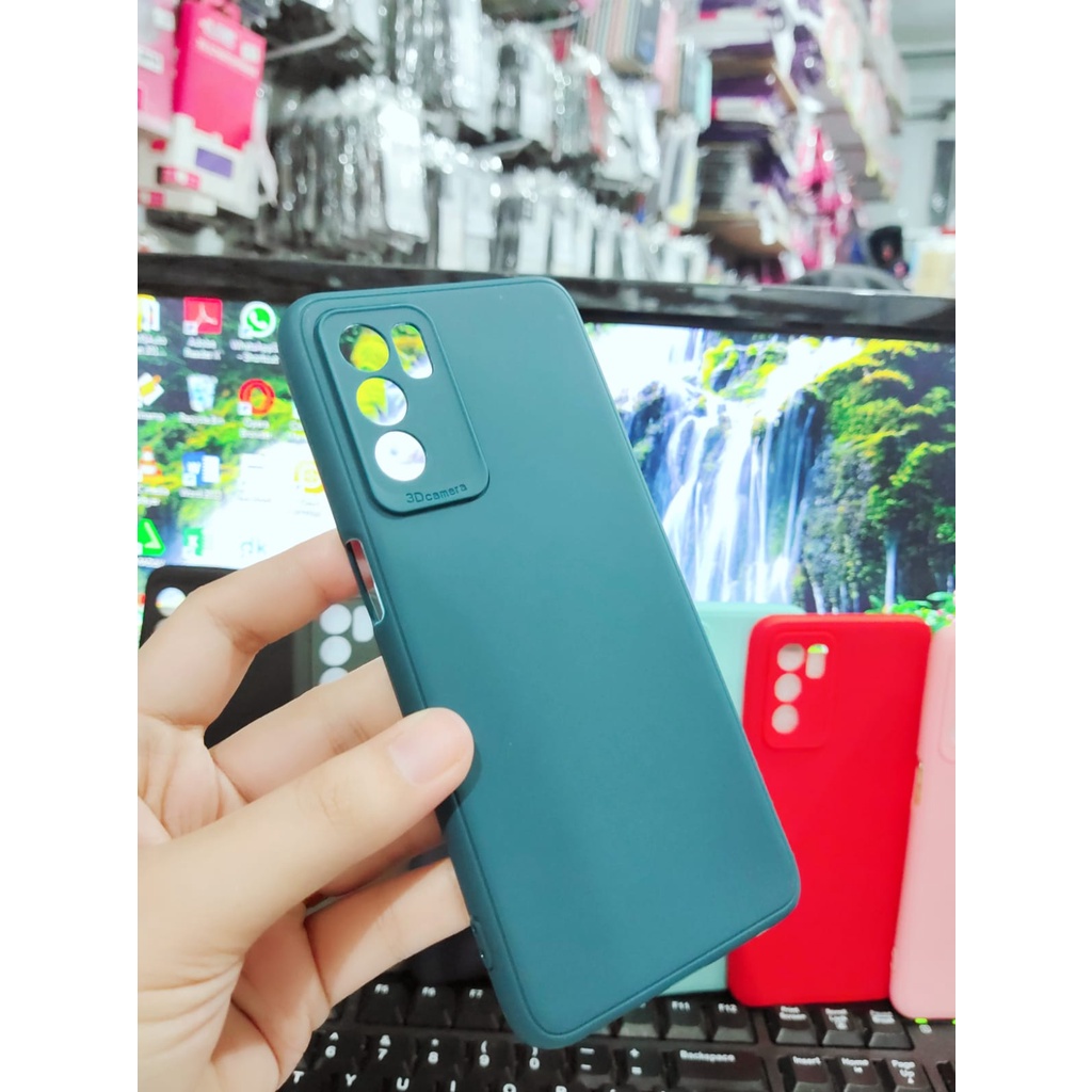 SoftCase Warna Warni Oppo A16 6.52 Inch with 3D Camera Casing Candy Macaron Pelindung Camera