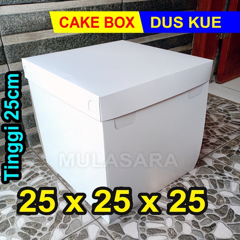 Dus 25x25x25 cm/25x25/Dus Kue ulang tahun/Box Kue/box Roti/Cake Box/kotak kue/Dus Bolu