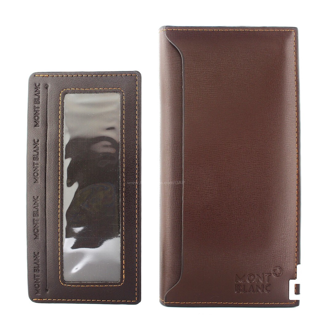 DOMPET KULIT PRIA PANJANG IMPORT BRANDED PROMO | MB WALLET MEISTER BLACK BROWN LONG WALLET PREMIUM