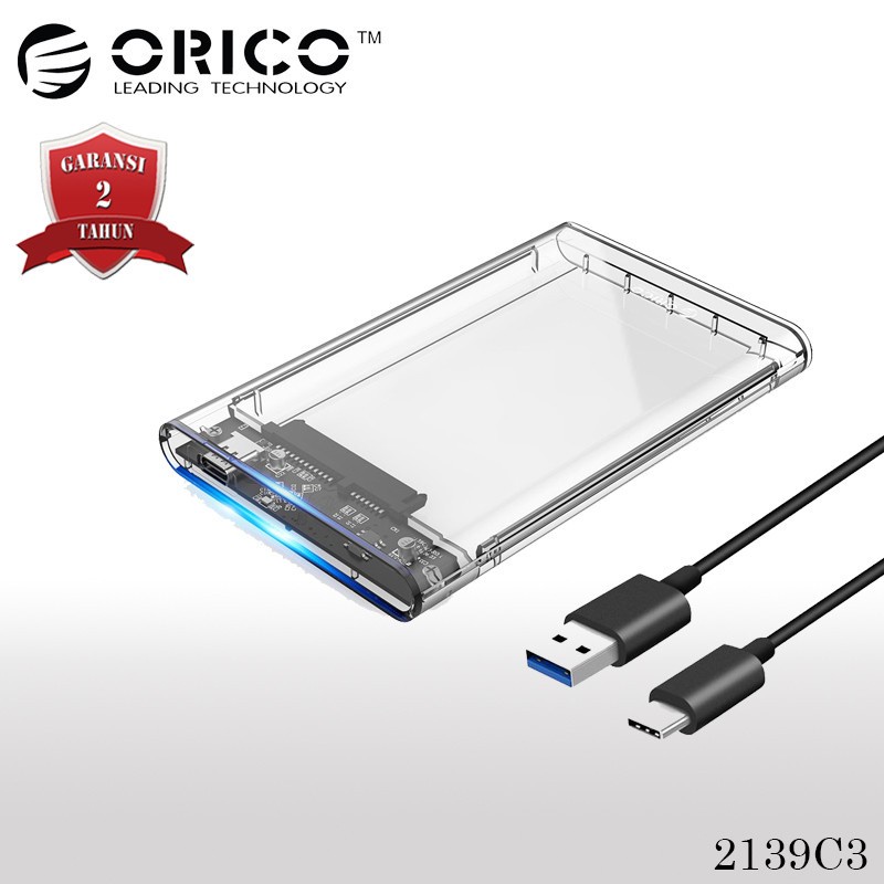 SSD ENCLOSURE TYPE-C ORICO 2139C3 Type C 2.5&quot; HDD PORTABLE CASE | 2139-C3 | ORICO