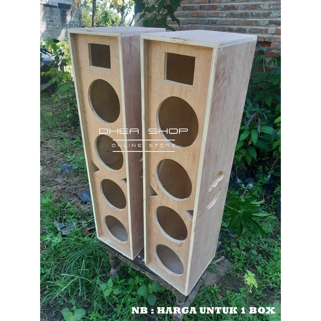 Box Speaker 6 inch Column isi 4 Speaker + 1 Tweeter
