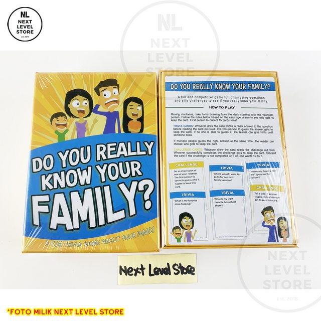 Do You Really Know Your Family Board Games Kartu Permainan Party Pesta