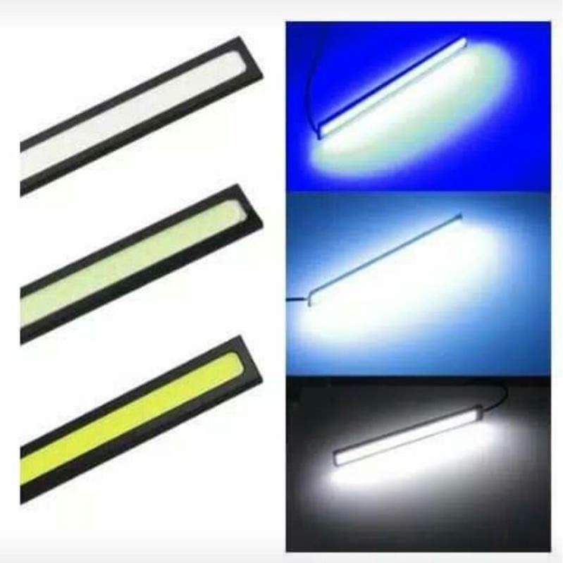 LED DRL 17 CM (putih,biru,ice blue) ISI  2 PCS