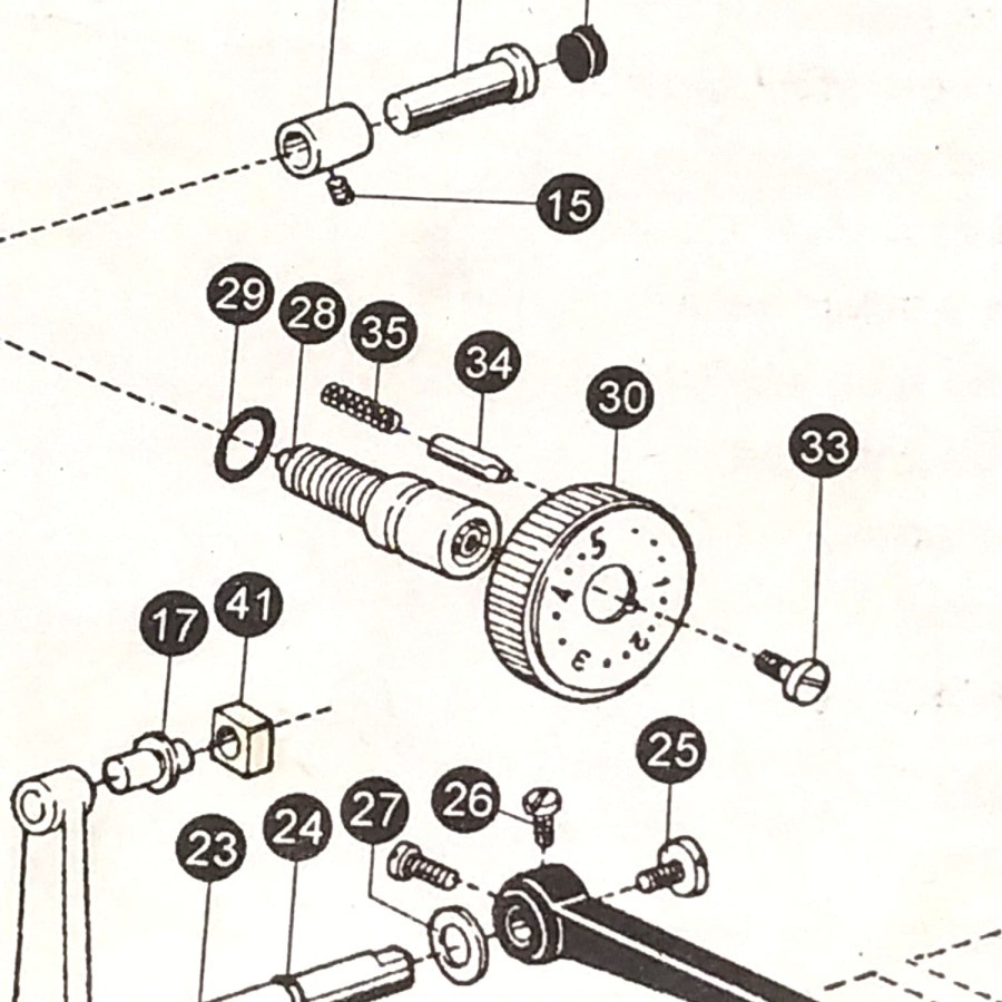 Pen Dial / Per Dial / Baut Dial / Ring Mesin Jahit Typical