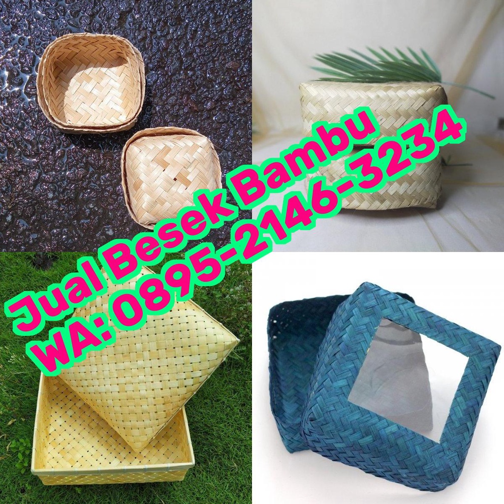 Jual Besek Bambu Original Kerajinan Besek Bambu Shopee Indonesia