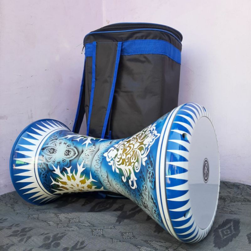 darbuka motif 8 inch+tas+kunciL