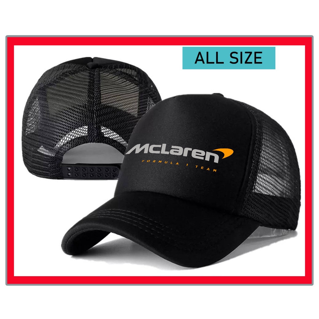 topi trucker mclaren f1/marcendise formula 1/topi olahraga