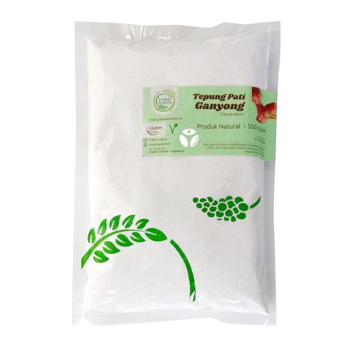 

Lingkar Organik, Tepung Pati Ganyong (500gr)-Jkut