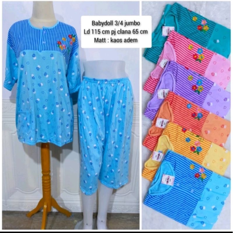 babydoll kaos/babydoll jumbo/babydoll xxl/baju tidur jumbo/baju tidur xxl/babydoll jumbo murah/baju 