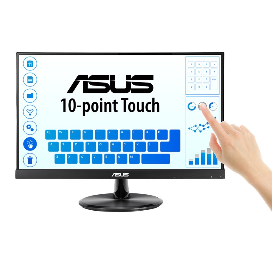 ASUS VT229H 21.5&quot; Inch IPS FHD HDMI LED Frameless Touchscreen Monitor