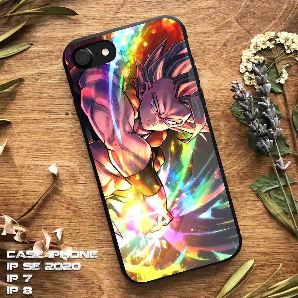 Case Kilau Glossy Iphone 7 | IP 8 | IP SE 2020 | Casing Hp | Pelindung Hp | Motif Anime Dragon Ball