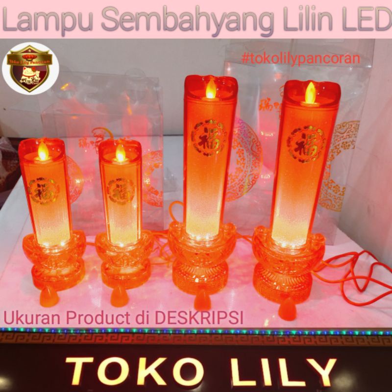 Lampu Altar Lilin / Lampu Sembahyang / Lampu LED Altar Lilin