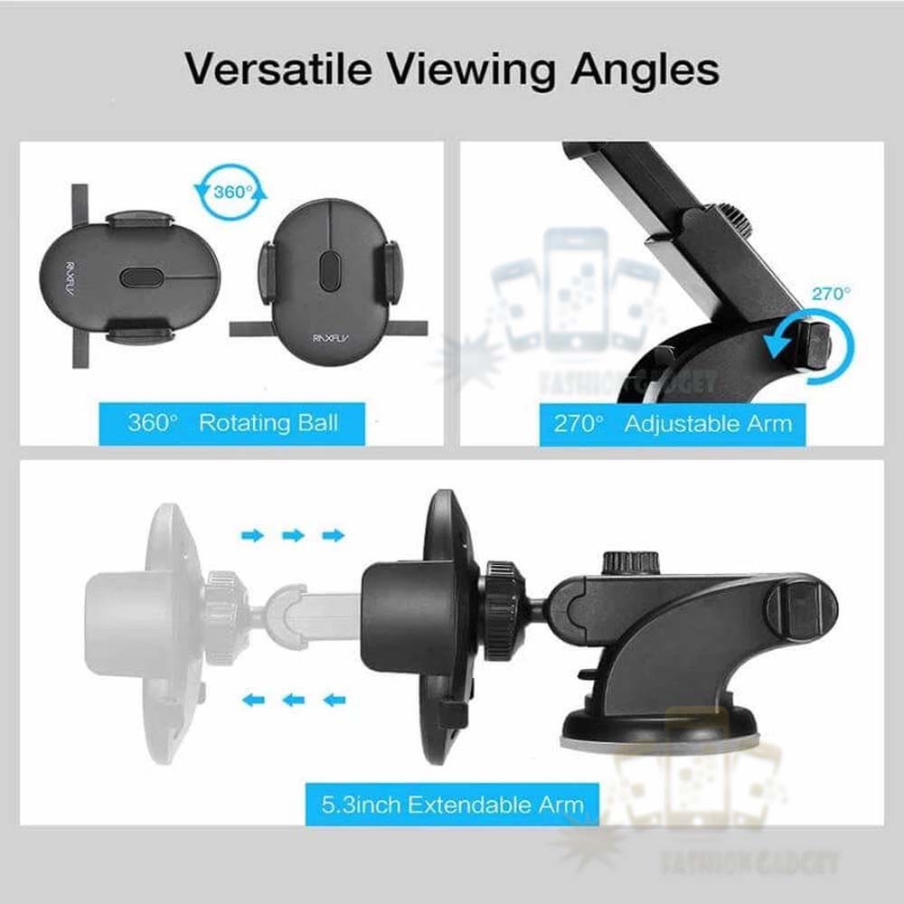 Holder Dashboard Mobil Ventilasi Holder Phone Gps Lize Oval Car Long Strong Head Dudukan HP di Mobil