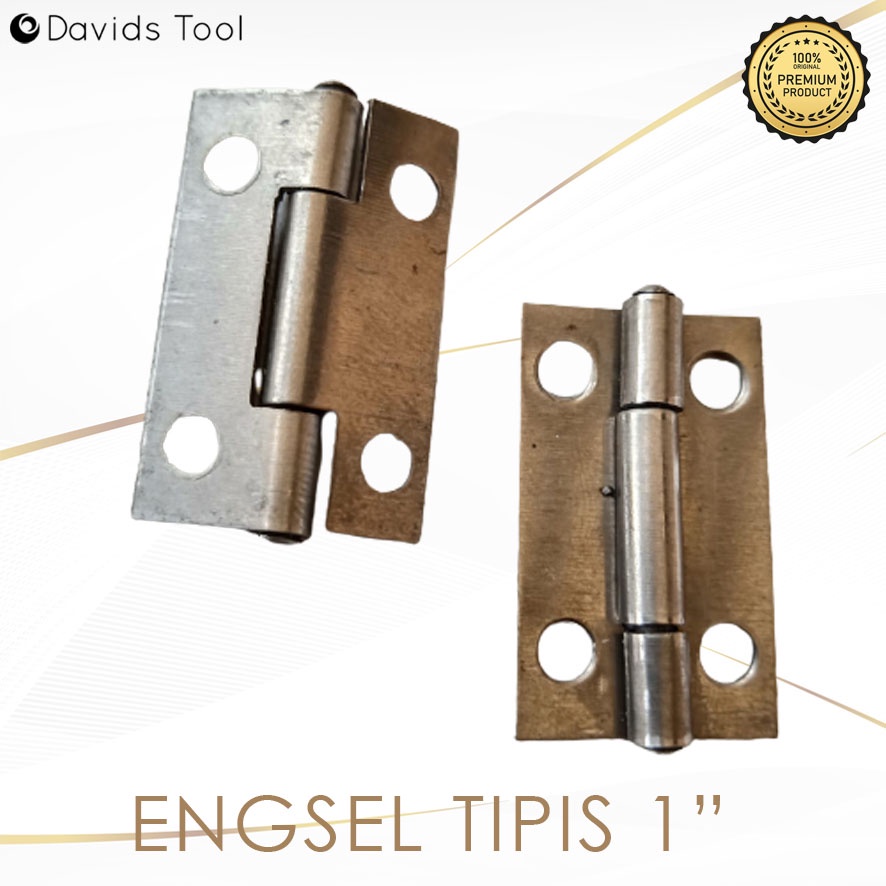 Engsel Besi Kecil Tipis 1 Stainless Per Kotak