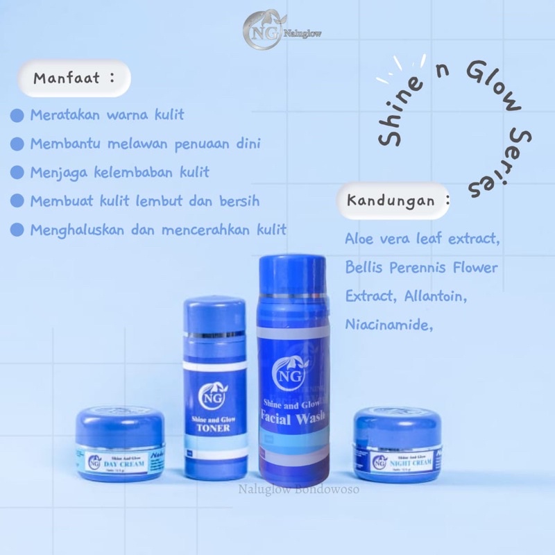 Nalu Glow Paket Shine n Glow Series | BPOM