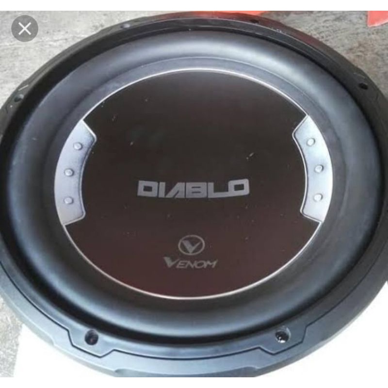 speaker subwofer venom diablo 12inch vx12d