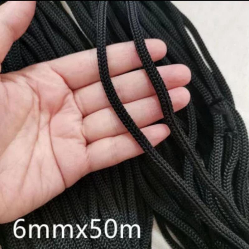 

tali kur hitam 6 mm.per meter