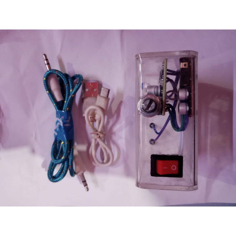 amplifier mini bluetooth stereo casing bening acrylic