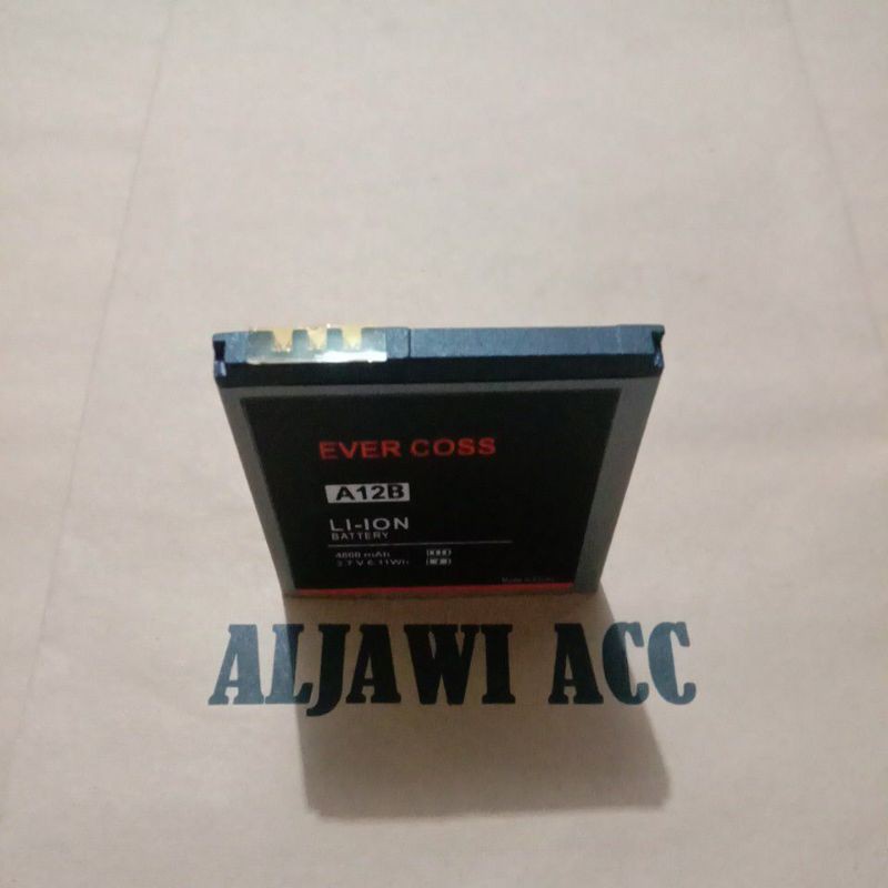 BATRE BATERAI BATTERY EVERCOSS A12B KONEKTOR JEPIT ORIGINAL BATTERY HP