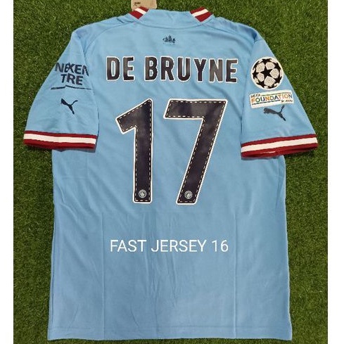 Jersey CITYY CITI Home + NAMESET 2 LAYER + PATCH 2022/2023 Grade Ori