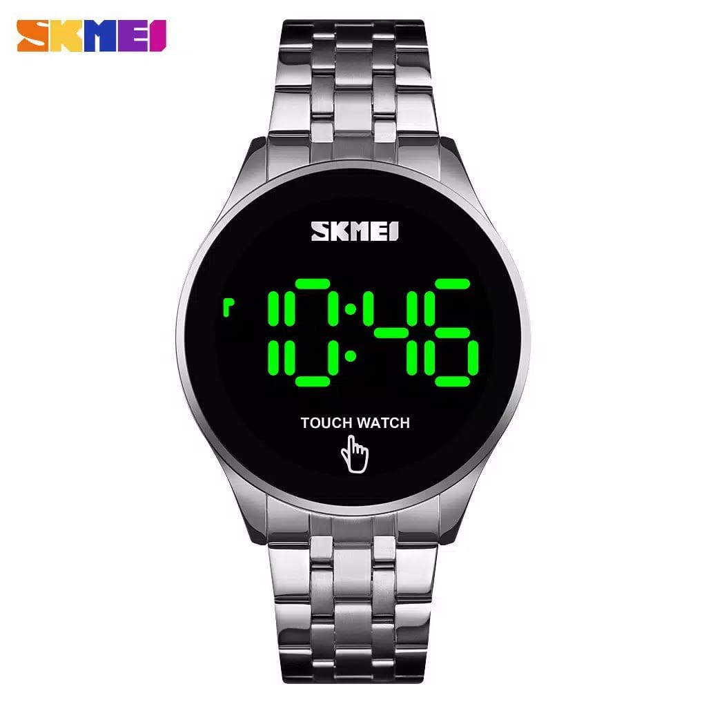 SKMEI 1579 - Jam Tangan Pria / Wanita / SKMEI Digital 1579 Stainless Steel LED / Jam Tangan Digital Led Touch Screen Stainless Steel Anti Air