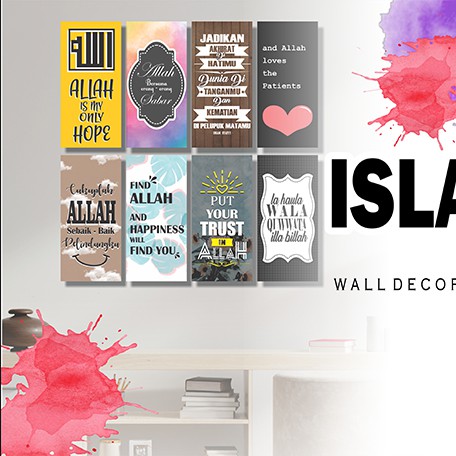 HIASAN DINDING POSTER TULISAN MOTIVASI WALL DECOR DEKORASI RUANGAN