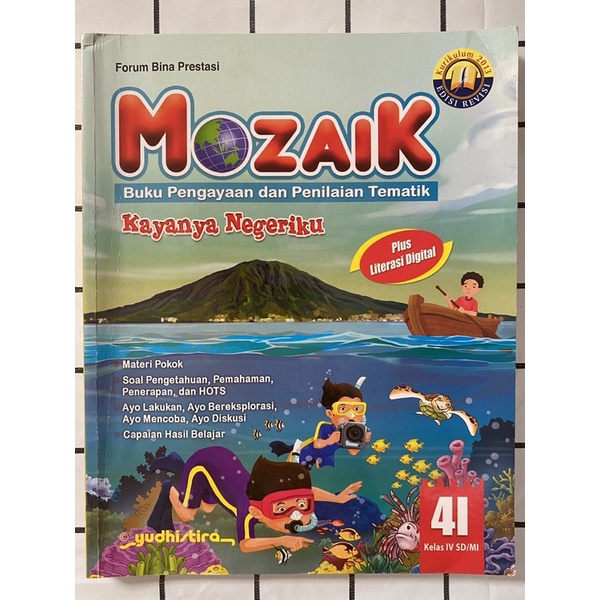 

buku (bekas) tematik mozaik kelas 4A - 4i penerbit yudhistira