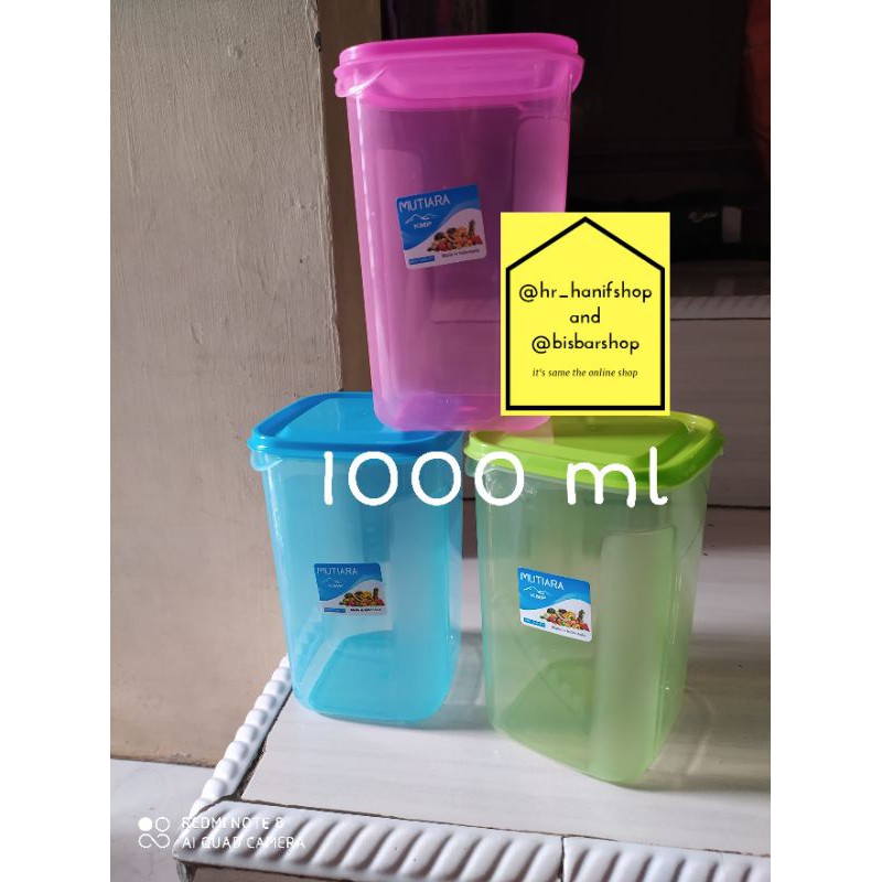 Toples/Box Plastik 1000ml Merk KMP Mutiara