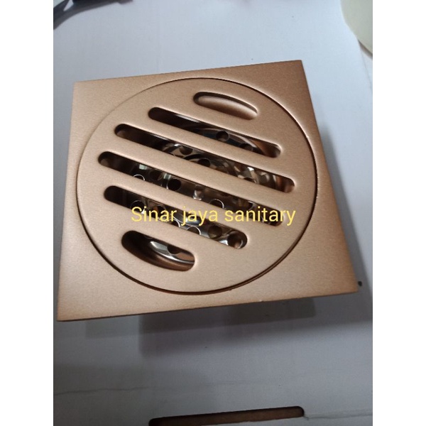 Smart floor drain Rose gold / Floor drain subron gold / Saringan pembuangan air