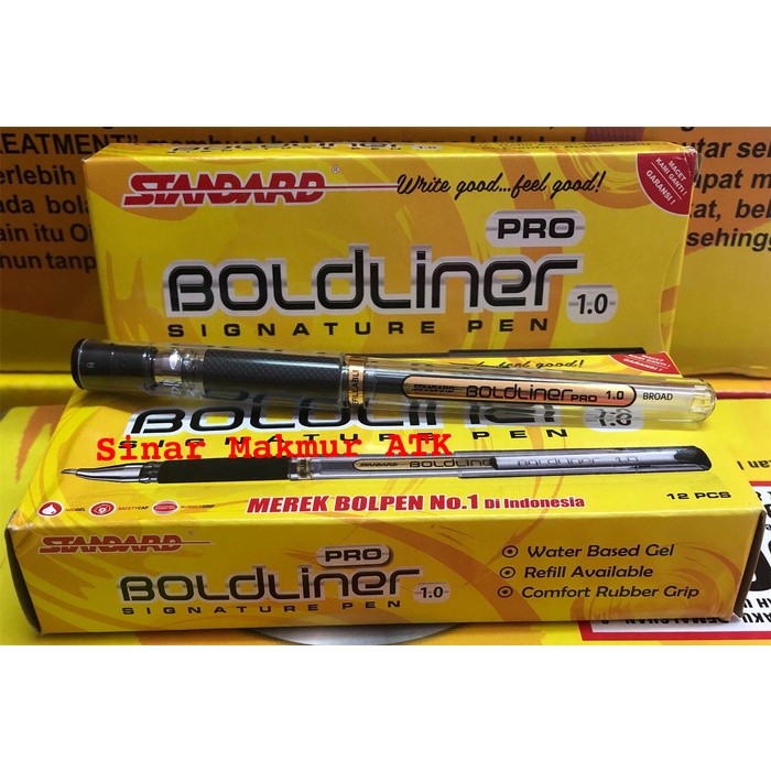 

Pulpen / Ballpoint / Pen Standard Boldliner Pro 1.0 - Hitam promo