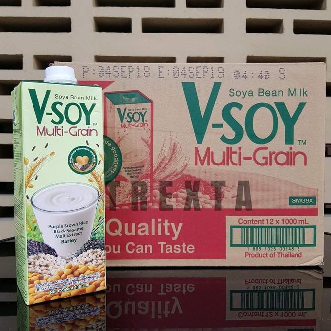 

BISA BAYAR DITEMPAT Vsoy Multigrain 1 Liter / V-soy Multi-grain - 1 Karton