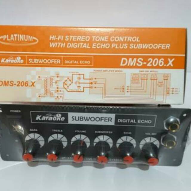 Kit Tone Control Subwoofer Plus Echo DMS 206X