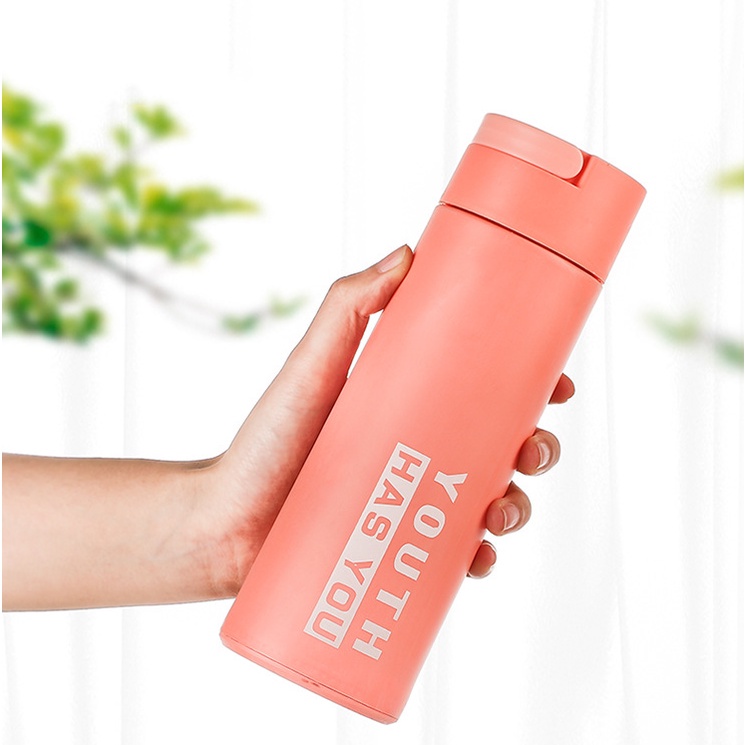 Botol Kaca Youth Motif 450ml Botol Minum Karakter Termos Animal Glass Bottle Tumbler