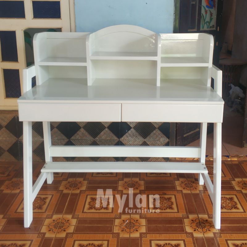 MEJA BELAJAR ANAK DUCO - WARNA PUTIH TULANG