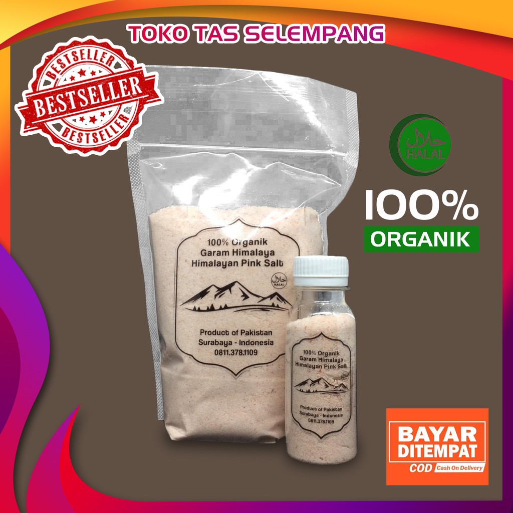 

Garam HIMALAYA ORGANIK PREMIUM 100 Gr Garam Pink Original Garam Pakistan Himalayan Pink Salt