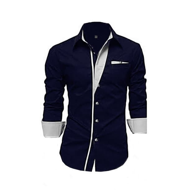 Baju Lengan Panjang Pria Dewasa Atasan Kekinian Model Keren G4I4 Hem Cowok Terbaru Laki Laki Premium