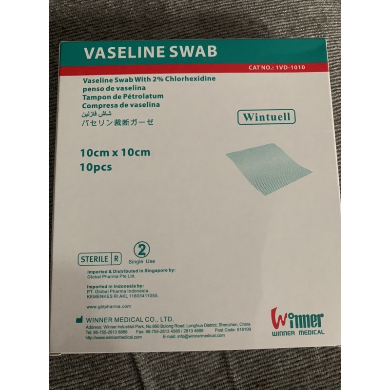 Vaseline Swab Wintuell seperti supratule