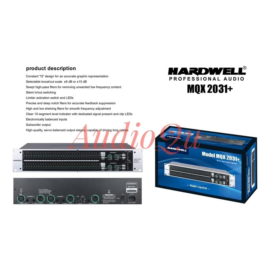 EQUALIZER HARDWELL MQX 2031+ / MQX 2031 PLUS ORIGINAL