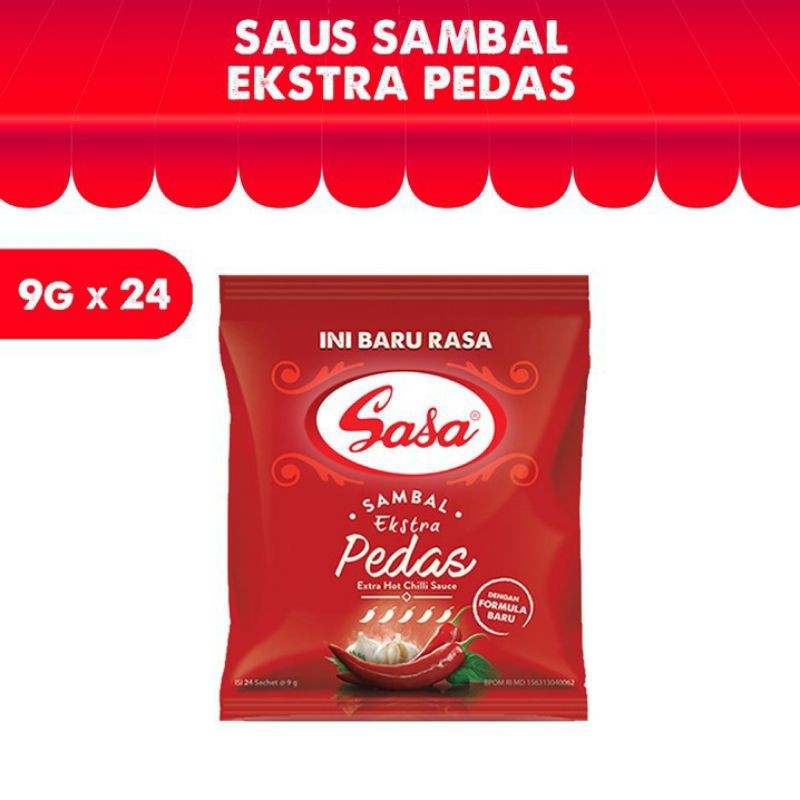 

Sasa Sambal Extra Hit 9gr×24 sachet