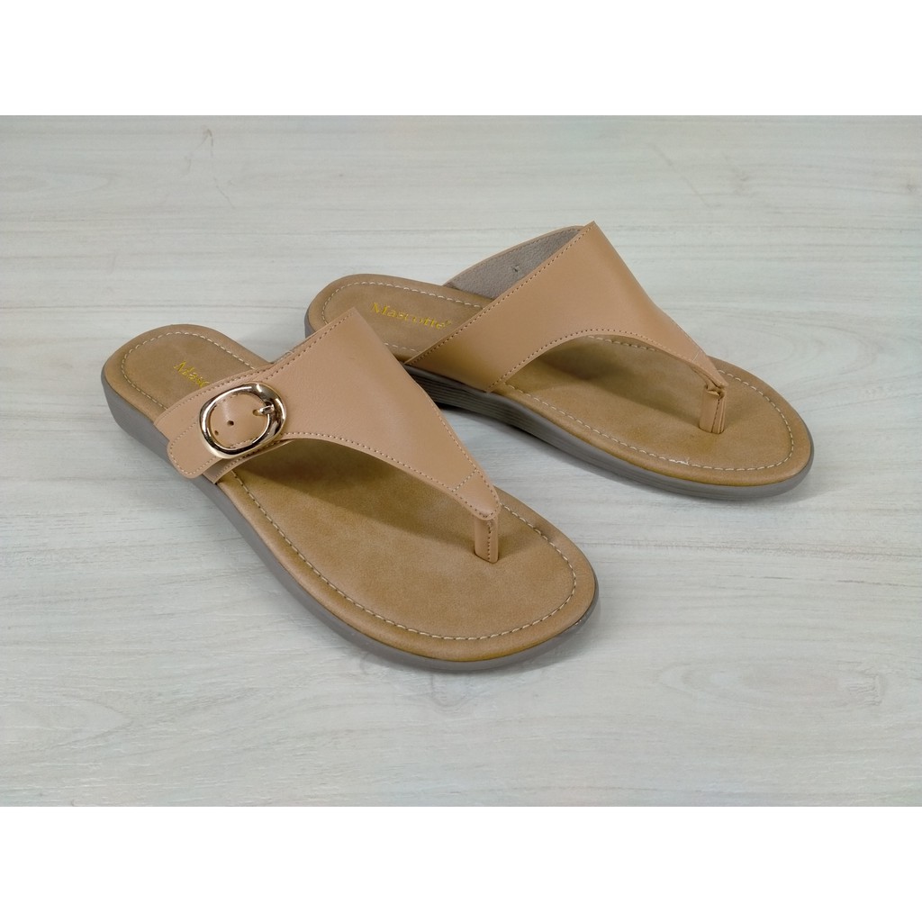 SANDAL WANITA / MASCOTTE / SANDAL MASCOTTE BX1 118.001 CAMEL / SANDAL CASUAL / FLAT SANDAL