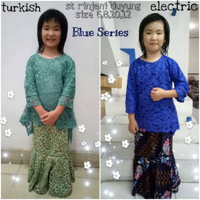 Setelan Atasan Rinjani Dan Rok Duyung Batik Anak Turkisheelectric, Tannisa Collection