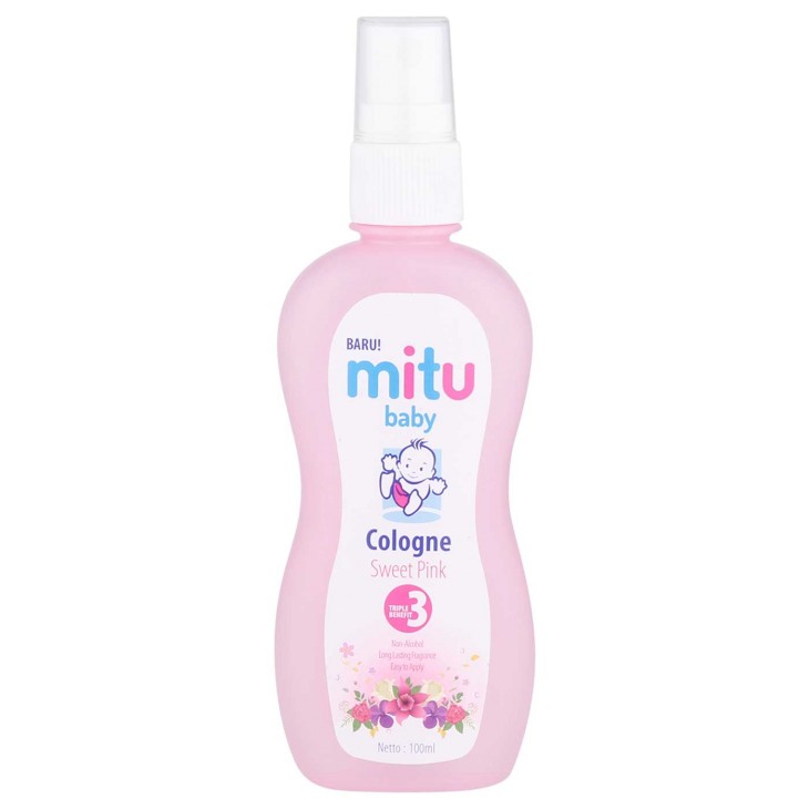 MITU BABY COLOGNE SPRAY PINK 100ML