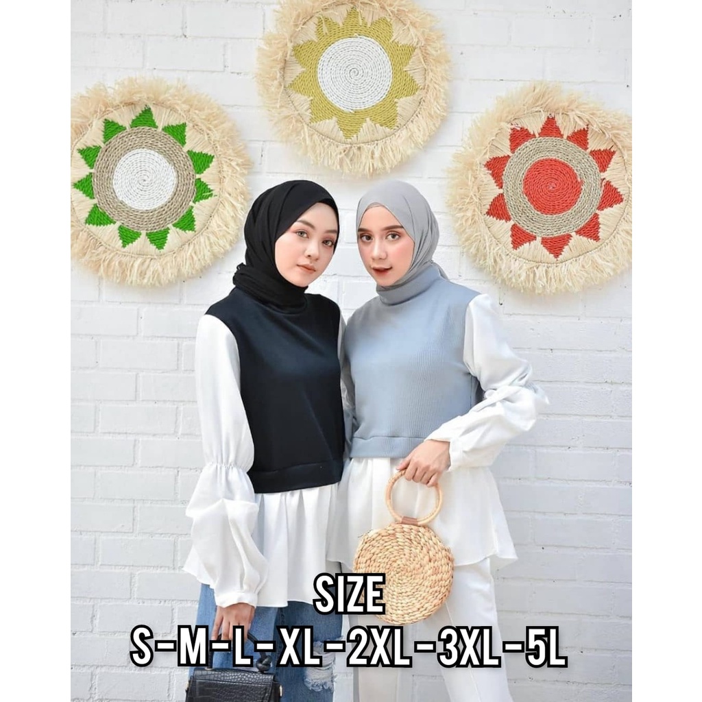 Via Blouse - Ukuran S M L XL 2XL 3XL 5L - Blouse Jumbo - Blouse Big Size - Atasan Jumbo