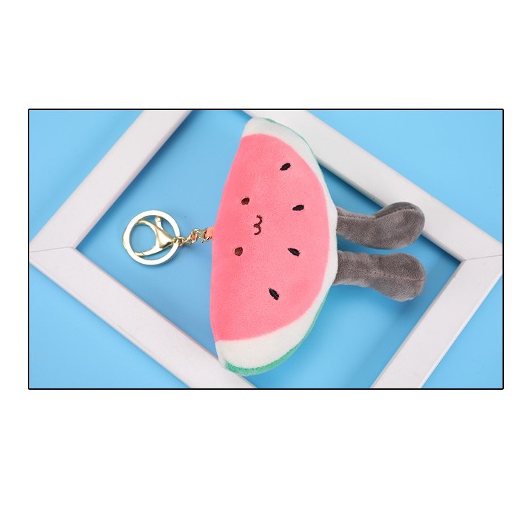 ILAHUI Keychain/Gantungan Kunci/Cute Watermelon Keychain/Trend Jewelry