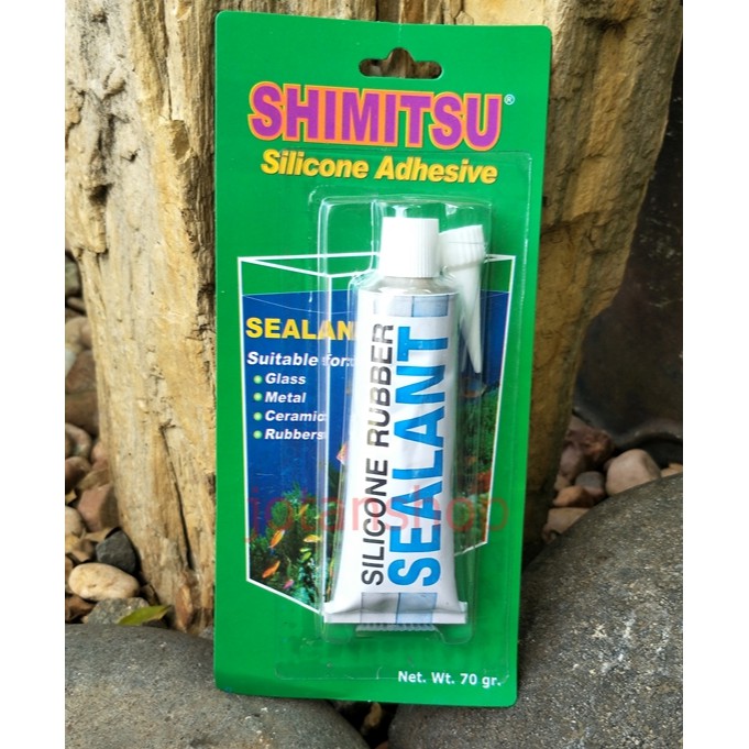 Sealant Lem Kaca Silikon silicon rubber aquarium akuarium aquascape 70gr