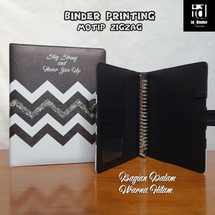 

Lucu Binder Printing Motip Zigzag A5/Ring 20, B5/Ring 26 Berkualitas