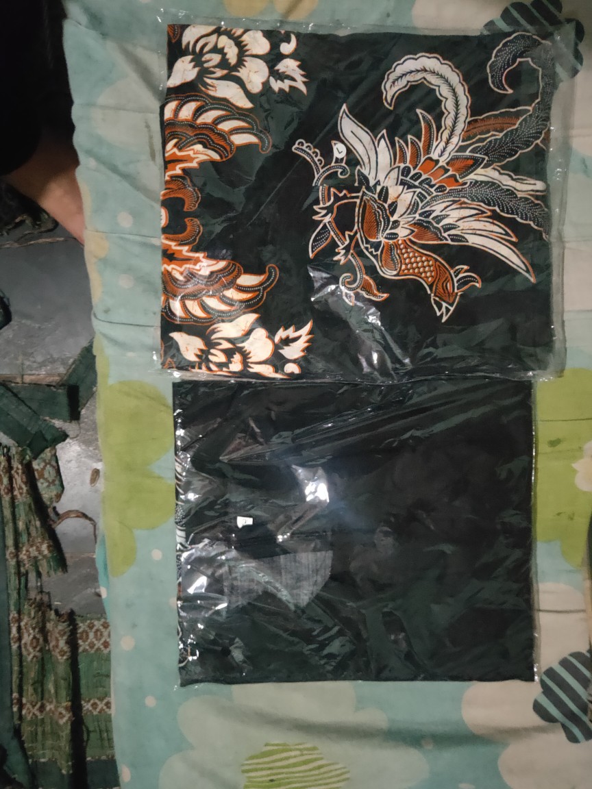 Batik Couple Keluarga - Couple Batik Indonesia Sarimbit Gamis Familly Set Hrb026 Batik Vila